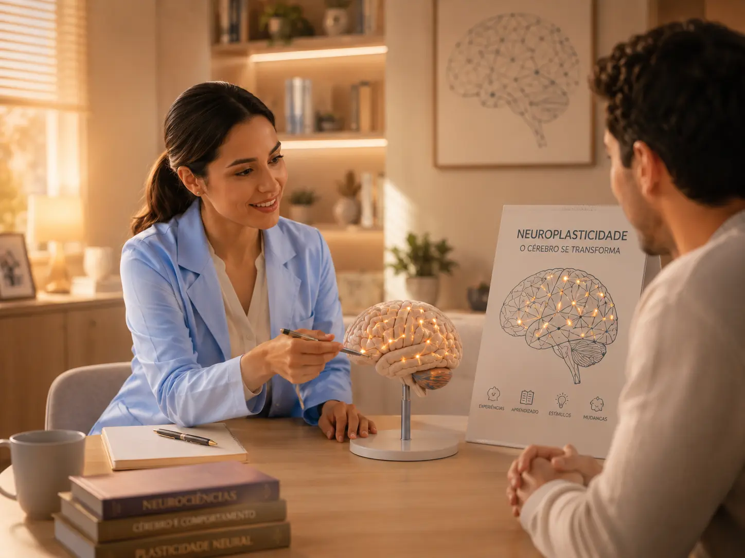 Neuroplasticidade em acompanhamento cognitivo online e presencial